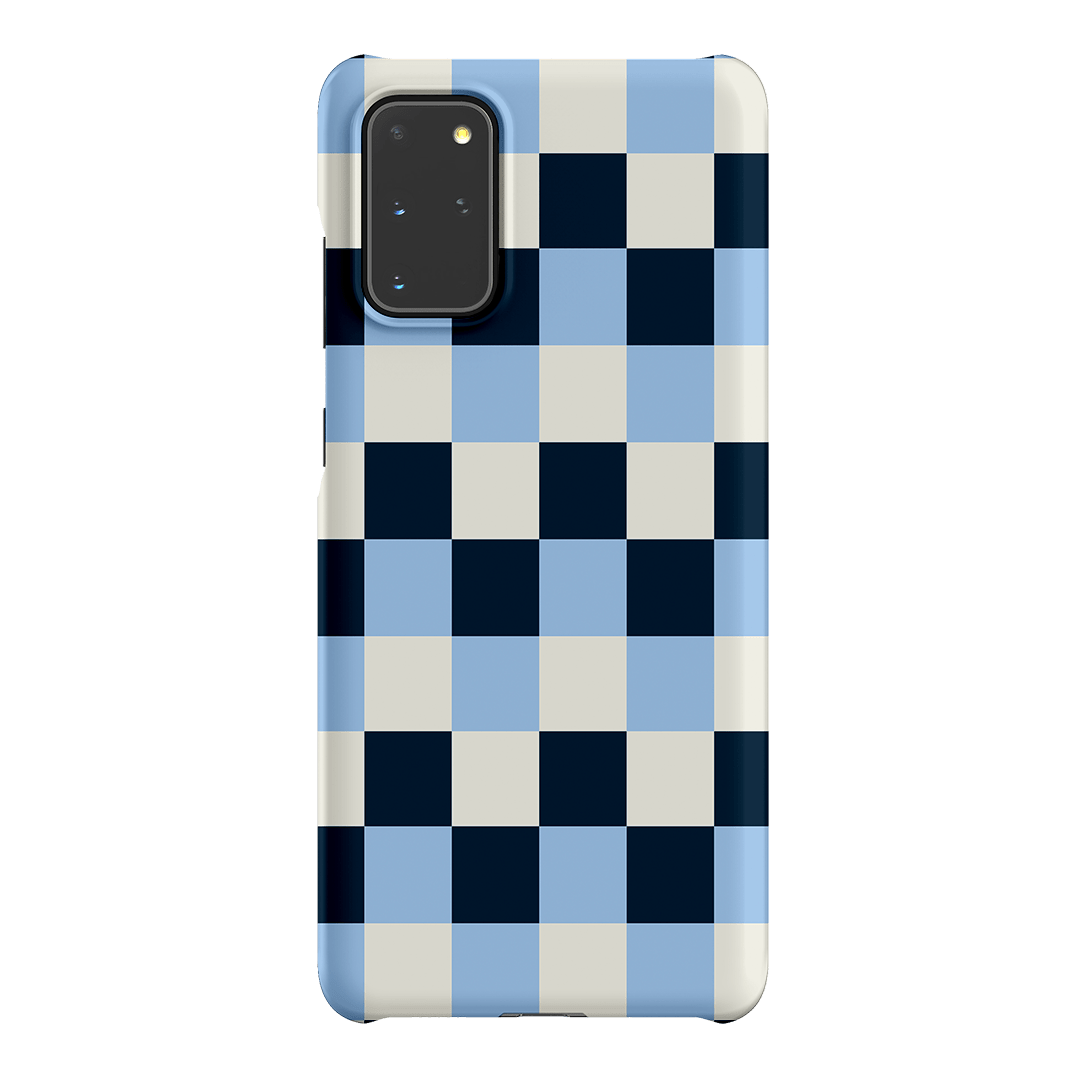 Checks in Blue Matte Case Matte Phone Cases Samsung Galaxy S20 Plus / Snap by The Dairy - The Dairy