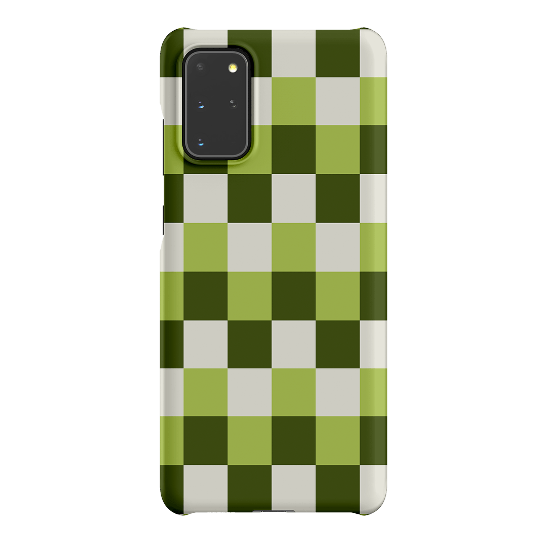Checks in Green Matte Case Matte Phone Cases Samsung Galaxy S20 Plus / Snap by The Dairy - The Dairy