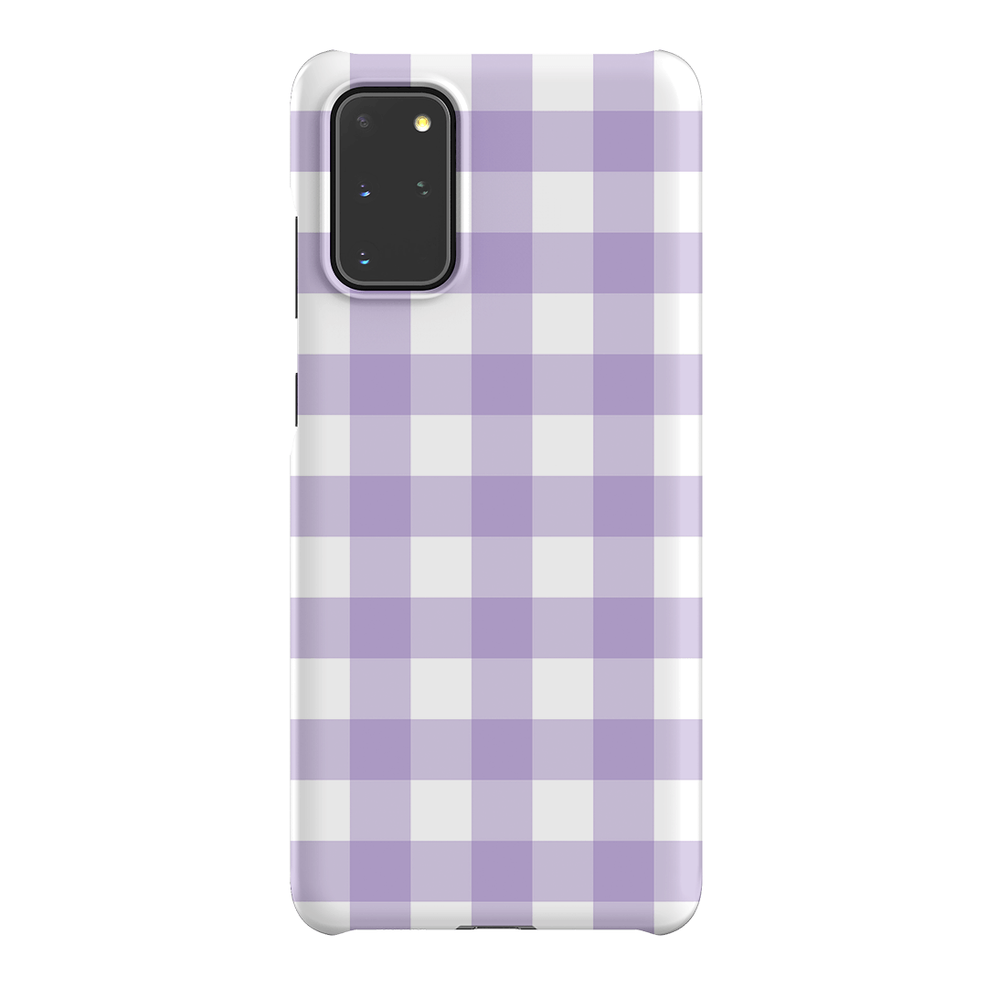 Gingham in Lilac Matte Case Matte Phone Cases Samsung Galaxy S20 Plus / Snap by The Dairy - The Dairy