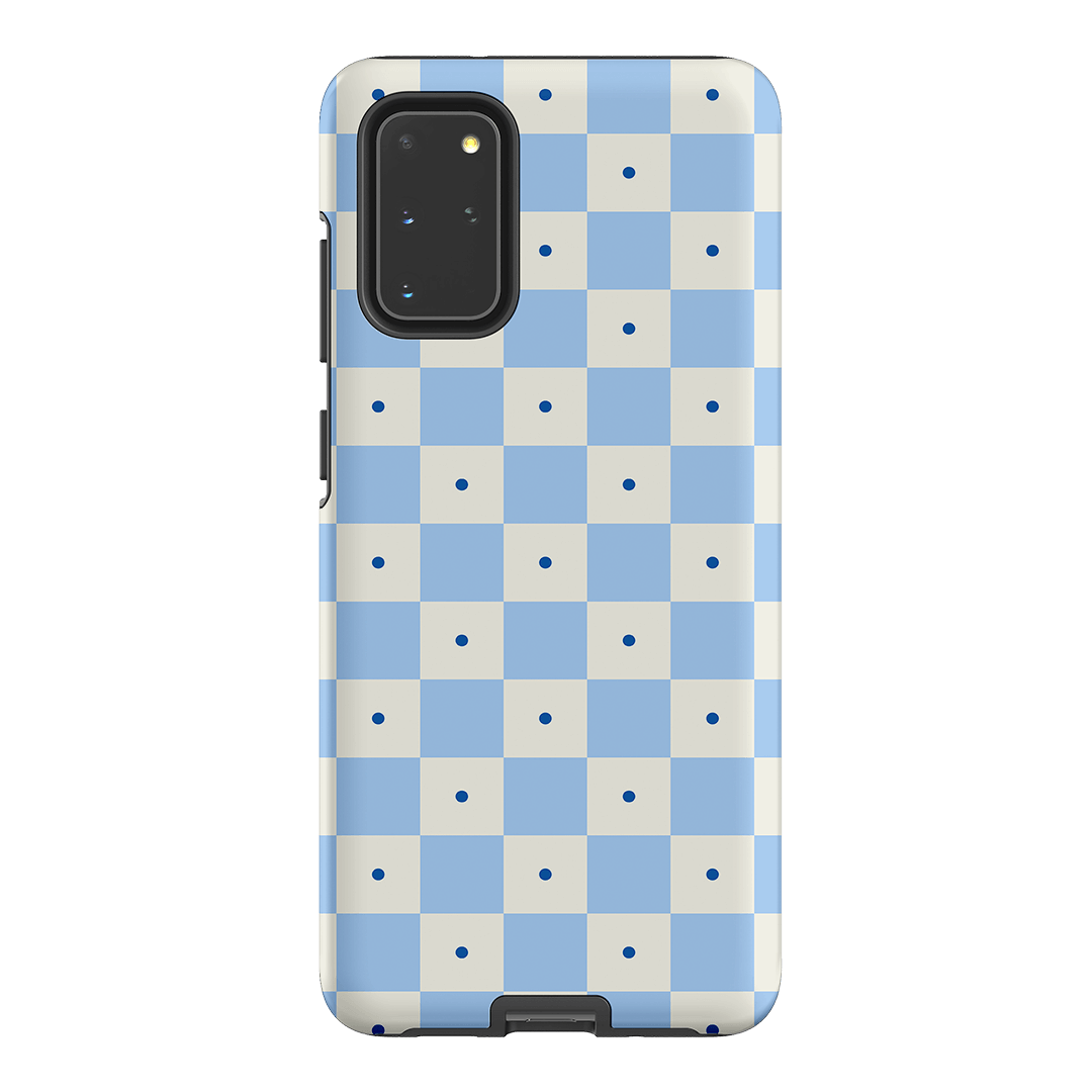 Checkers Blue Matte Case Matte Phone Cases Samsung Galaxy S20 Plus / Armoured by The Dairy - The Dairy