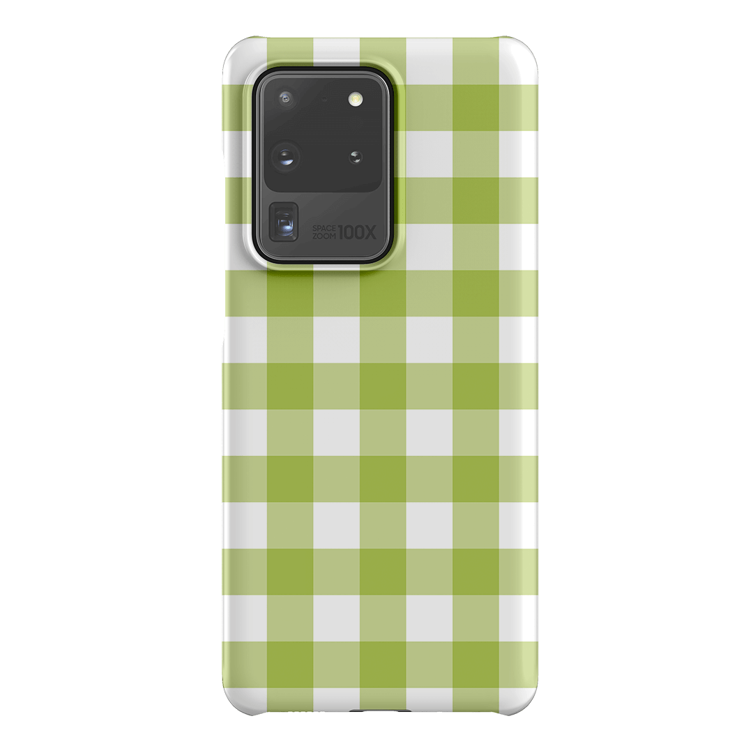 Gingham in Citrus Matte Case Matte Phone Cases Samsung Galaxy S20 Ultra / Snap by The Dairy - The Dairy