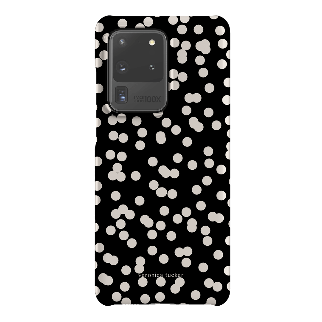 Mini Confetti Noir Printed Phone Cases Samsung Galaxy S20 Ultra / Snap by Veronica Tucker - The Dairy