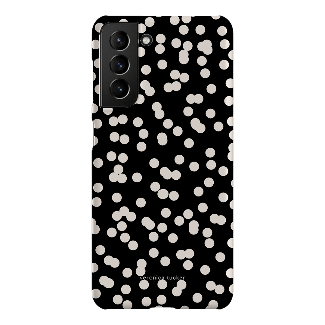 Mini Confetti Noir Printed Phone Cases Samsung Galaxy S21 / Snap by Veronica Tucker - The Dairy