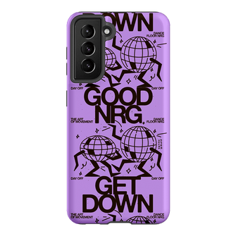 Good Energy in Purple Printed Phone Cases Samsung Galaxy S21 / Armoured by After Hours - The Dairy