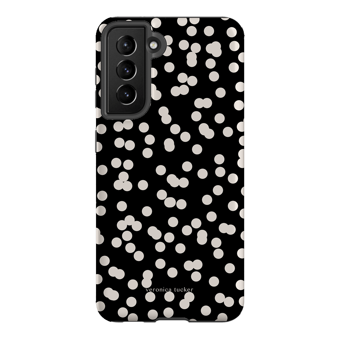 Mini Confetti Noir Printed Phone Cases Samsung Galaxy S21 / Armoured by Veronica Tucker - The Dairy