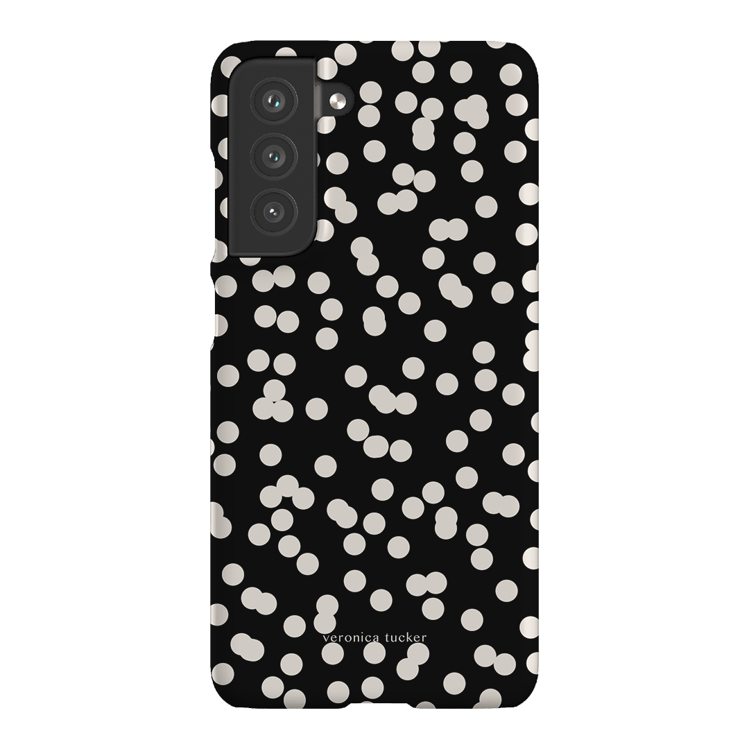 Mini Confetti Noir Printed Phone Cases Samsung Galaxy S21 FE / Snap by Veronica Tucker - The Dairy