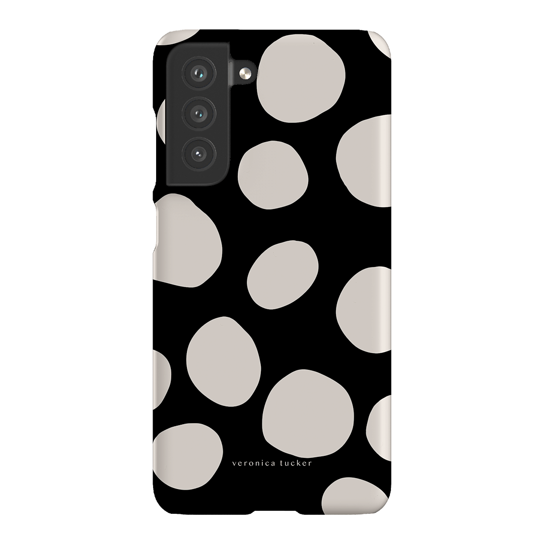 Pebbles Noir Printed Phone Cases Samsung Galaxy S21 FE / Snap by Veronica Tucker - The Dairy