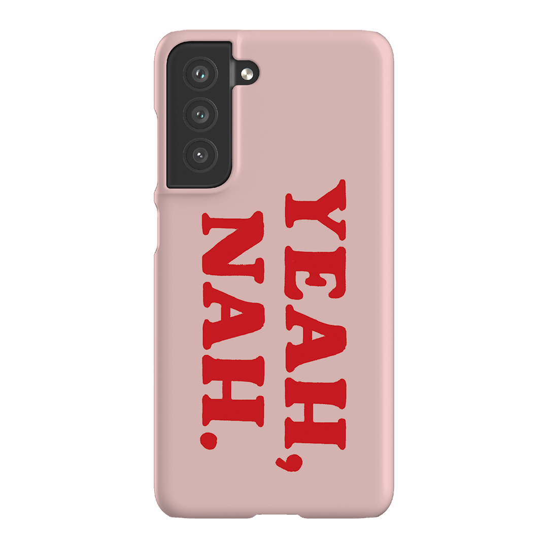 Yeah Nah Printed Phone Cases Samsung Galaxy S21 FE / Snap by Jasmine Dowling - The Dairy
