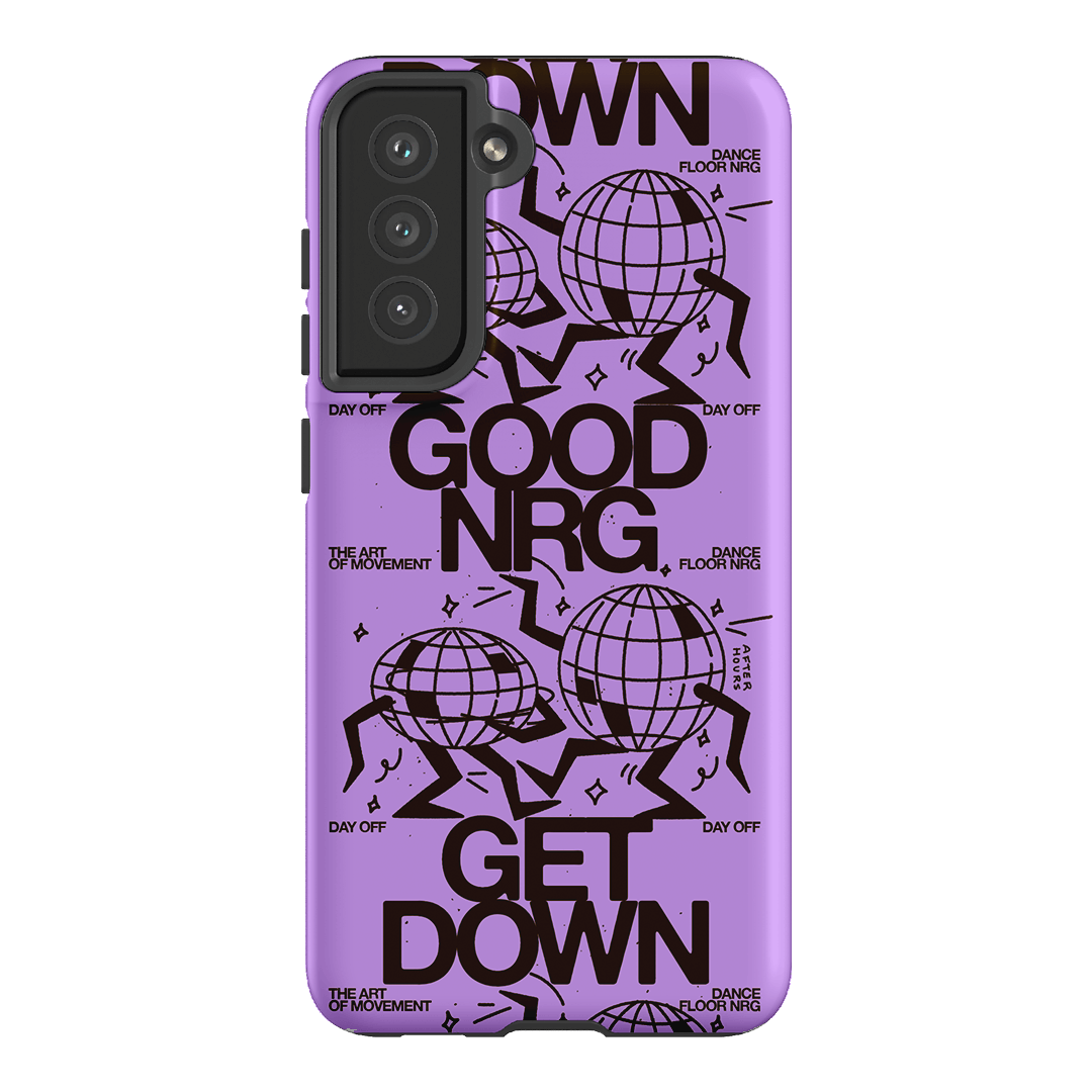 Good Energy in Purple Printed Phone Cases Samsung Galaxy S21 FE / Armoured by After Hours - The Dairy