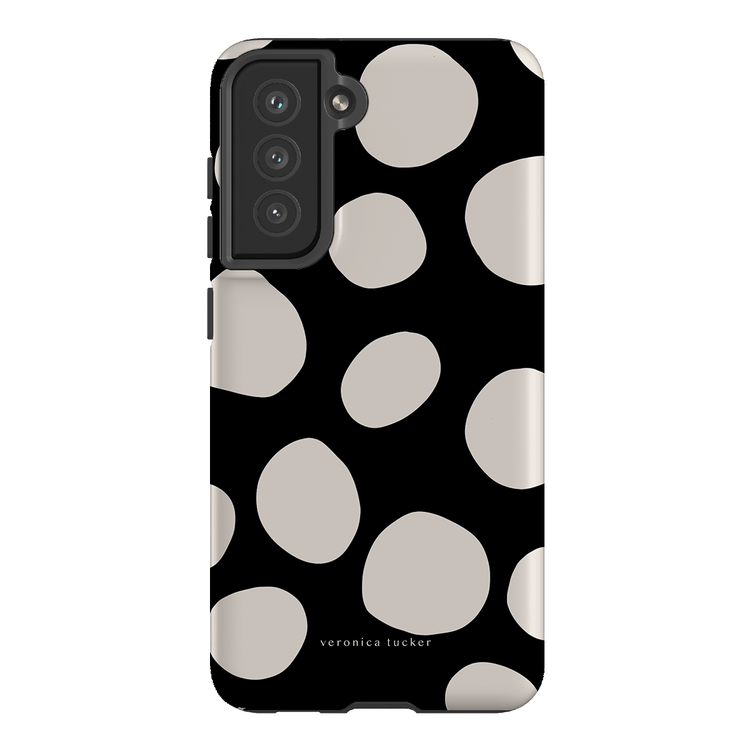 Pebbles Noir Printed Phone Cases Samsung Galaxy S21 FE / Armoured by Veronica Tucker - The Dairy