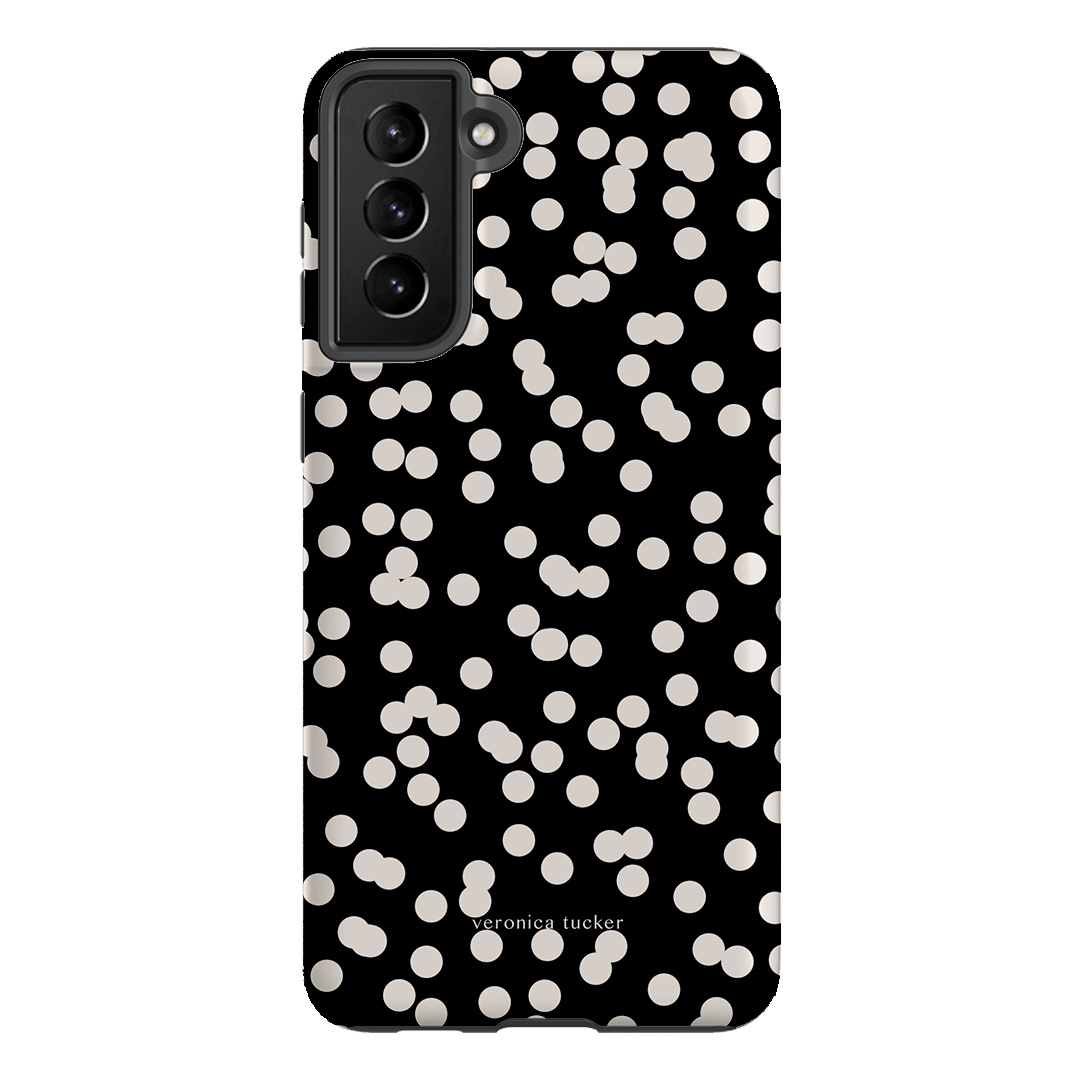 Mini Confetti Noir Printed Phone Cases Samsung Galaxy S21 Plus / Armoured by Veronica Tucker - The Dairy