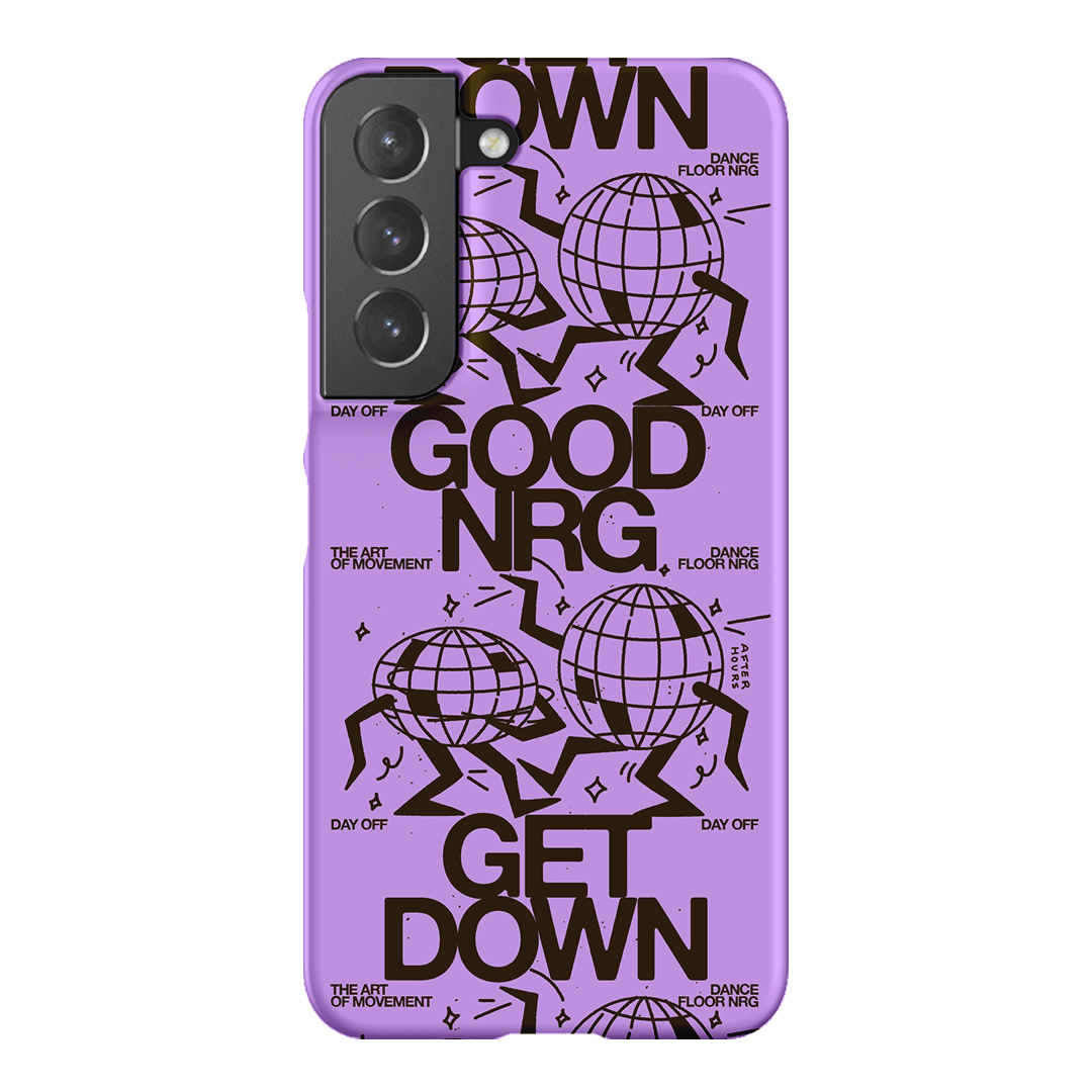 Good Energy in Purple Printed Phone Cases Samsung Galaxy S22 / Snap by After Hours - The Dairy
