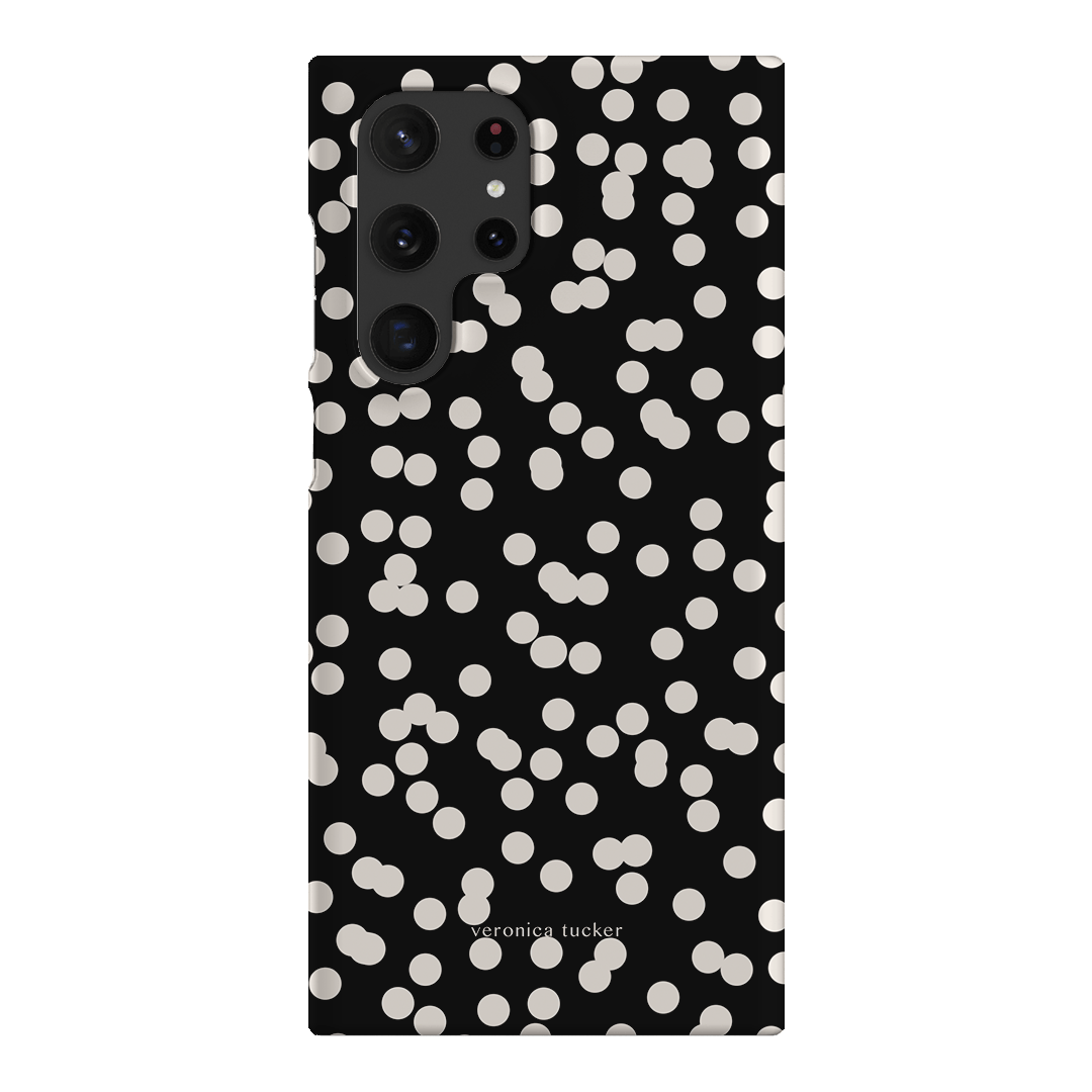 Mini Confetti Noir Printed Phone Cases Samsung Galaxy S22 Ultra / Snap by Veronica Tucker - The Dairy