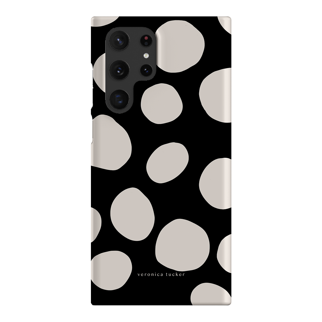 Pebbles Noir Printed Phone Cases Samsung Galaxy S22 Ultra / Snap by Veronica Tucker - The Dairy