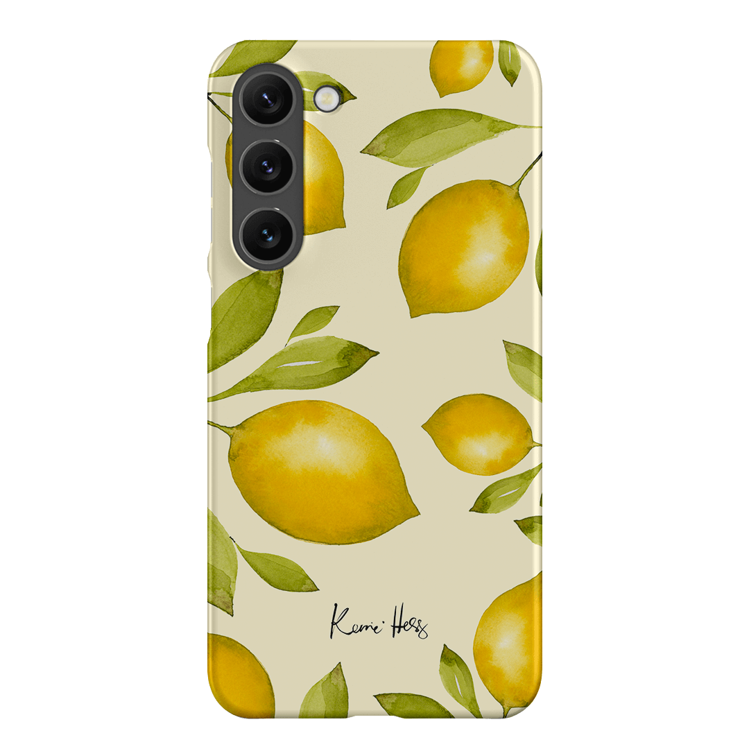Summer Limone Printed Phone Cases Samsung Galaxy S23 Plus / Snap by Kerrie Hess - The Dairy
