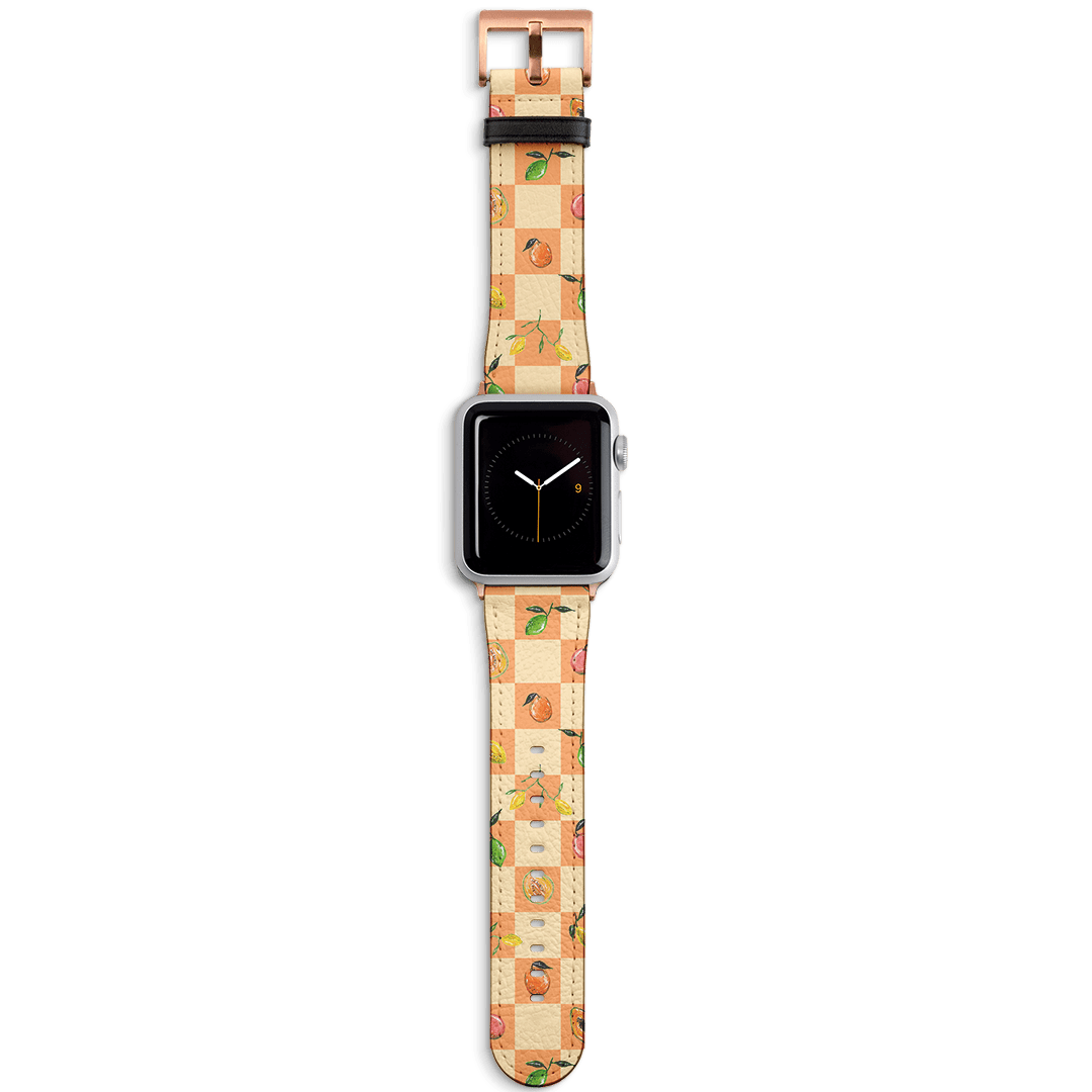 Fruit Picnic Apple Watch Band Watch Strap 38/40 MM Rose Gold by BG. Studio - The Dairy