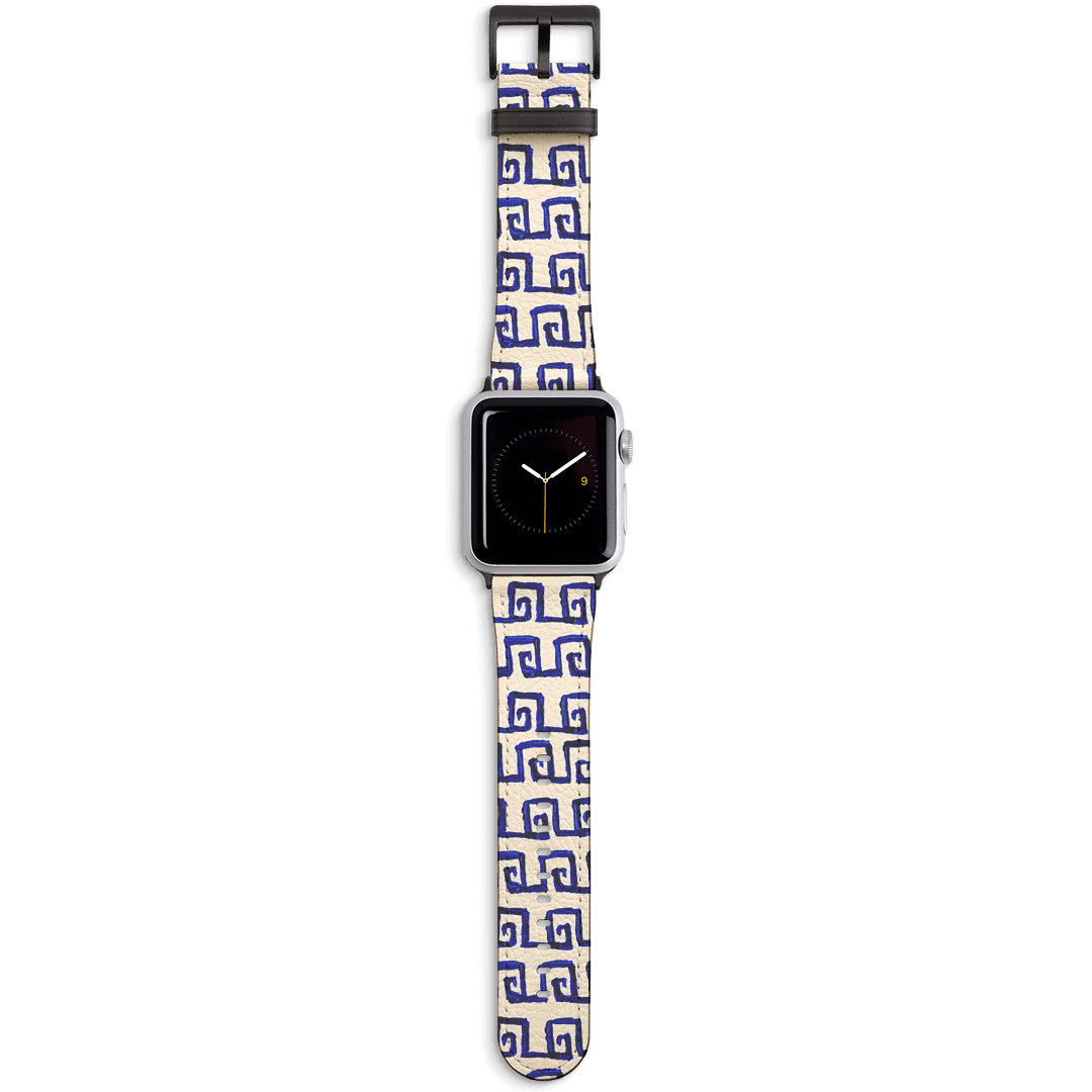 Euro Summer Apple Watch Band Watch Strap 42/44 MM Black by BG. Studio - The Dairy
