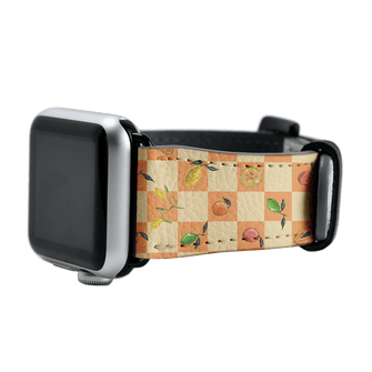 Fruit Picnic Apple Watch Band Watch Strap 38/40 MM Black by BG. Studio - The Dairy