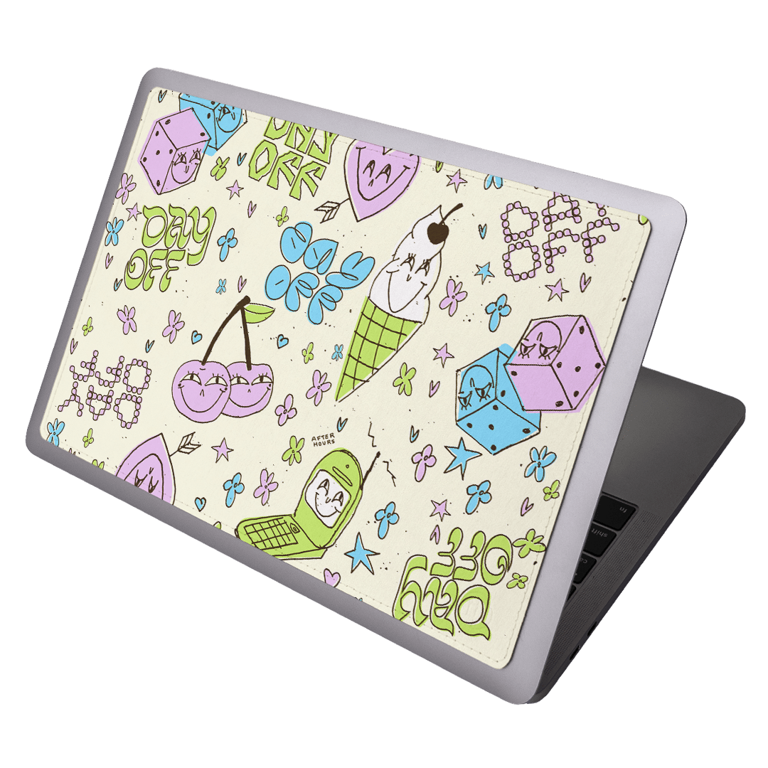 Lucky Dice Laptop Skin Laptop Skin by After Hours - The Dairy