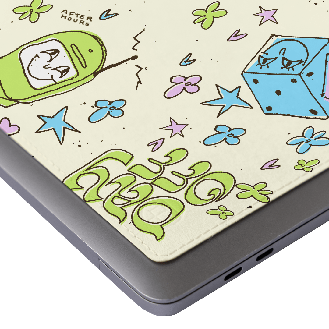 Lucky Dice Laptop Skin Laptop Skin by After Hours - The Dairy