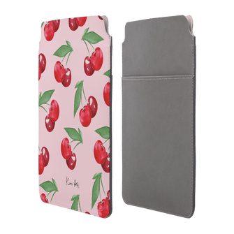 Cherry Rose Laptop & iPad Sleeve Laptop & Tablet Sleeve Small by Kerrie Hess - The Dairy
