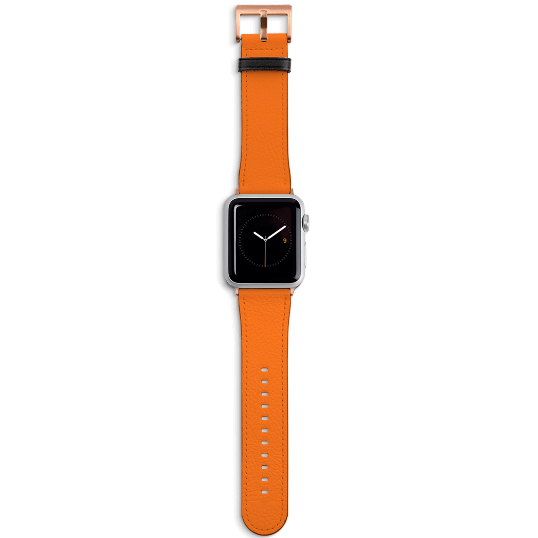 Bright Orange Apple Watch Band Watch Strap Apple Watch / 38/40 MM Rose Gold by The Dairy - The Dairy