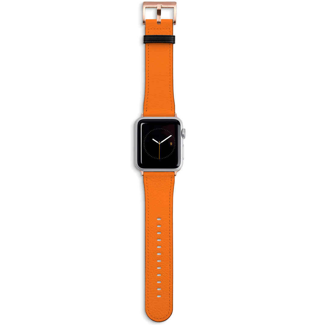 Bright Orange Apple Watch Band Watch Strap Apple Watch / 42/44 MM Rose Gold by The Dairy - The Dairy
