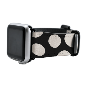 Pebbles Noir Apple Watch Band Watch Strap Apple Watch / 38/40 MM Black by Veronica Tucker - The Dairy
