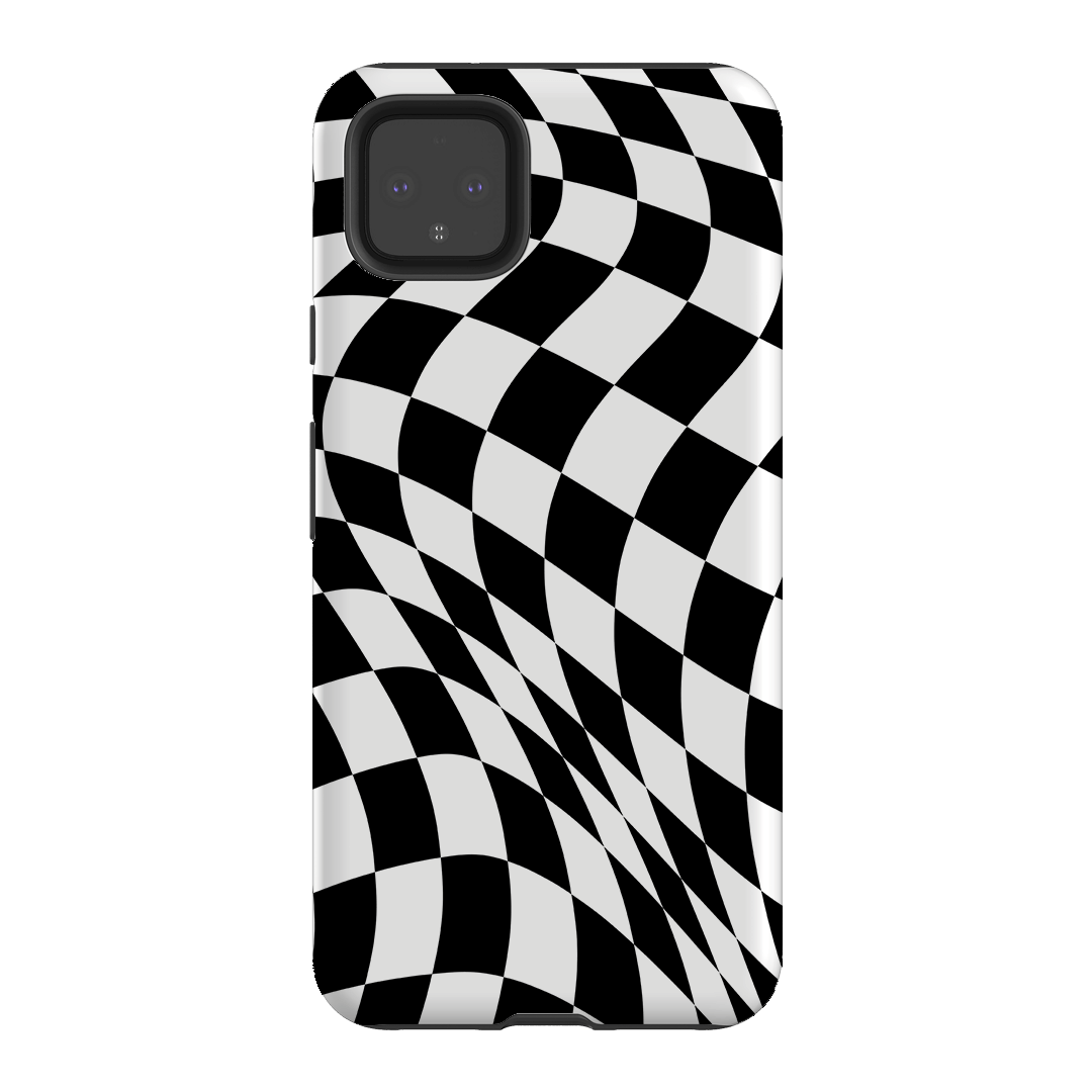Wavy Check Noir Matte Case Matte Phone Cases Google Pixel 4XL / Armoured by The Dairy - The Dairy