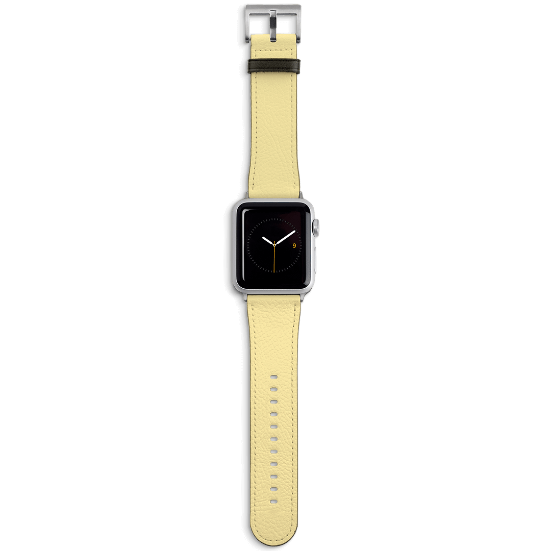 Yellow Apple Watch Band Watch Strap 38/40 MM Silver by The Dairy - The Dairy
