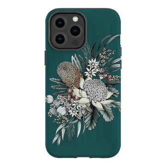 Teal Native Printed Phone Cases iPhone 13 Pro Max / Armoured by Typoflora - The Dairy