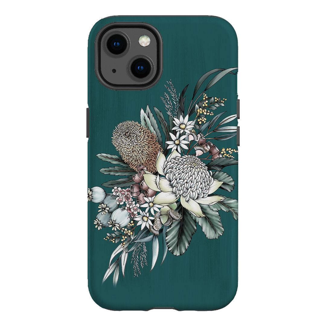 Teal Native Printed Phone Cases iPhone 13 / Armoured by Typoflora - The Dairy