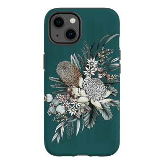 Teal Native Printed Phone Cases iPhone 13 / Armoured by Typoflora - The Dairy