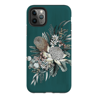 Teal Native Printed Phone Cases iPhone 11 Pro Max / Armoured by Typoflora - The Dairy