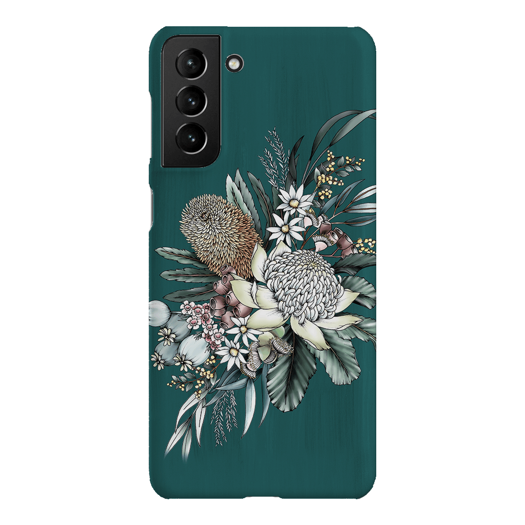 Teal Native Printed Phone Cases Samsung Galaxy S21 Plus / Snap by Typoflora - The Dairy