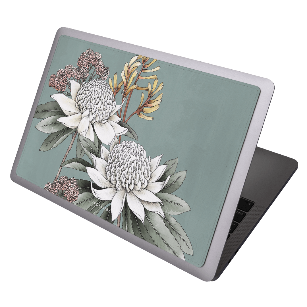 Waratah Laptop Skin Laptop Skin by Typoflora - The Dairy