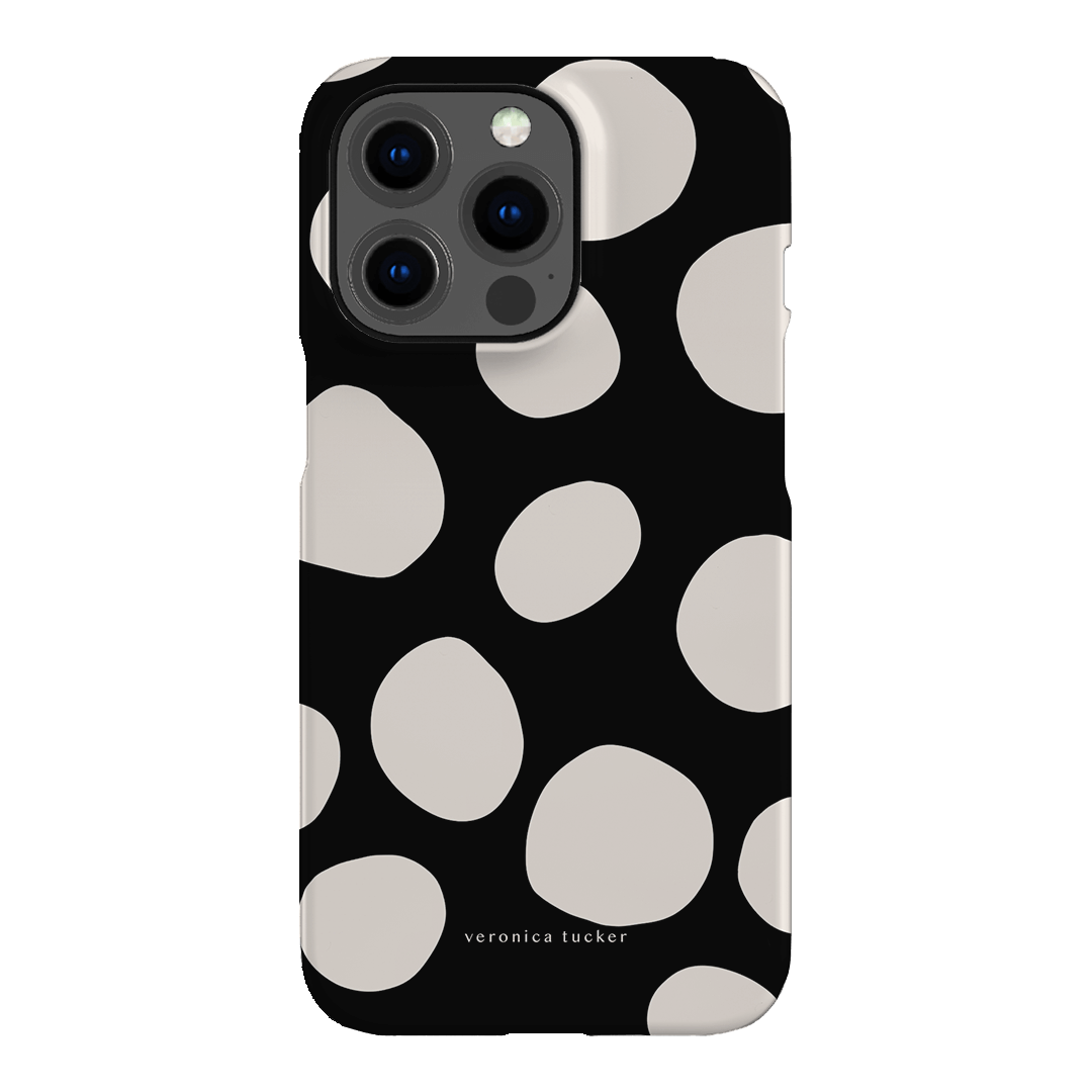 Pebbles Noir Printed Phone Cases iPhone 13 Pro / Snap by Veronica Tucker - The Dairy