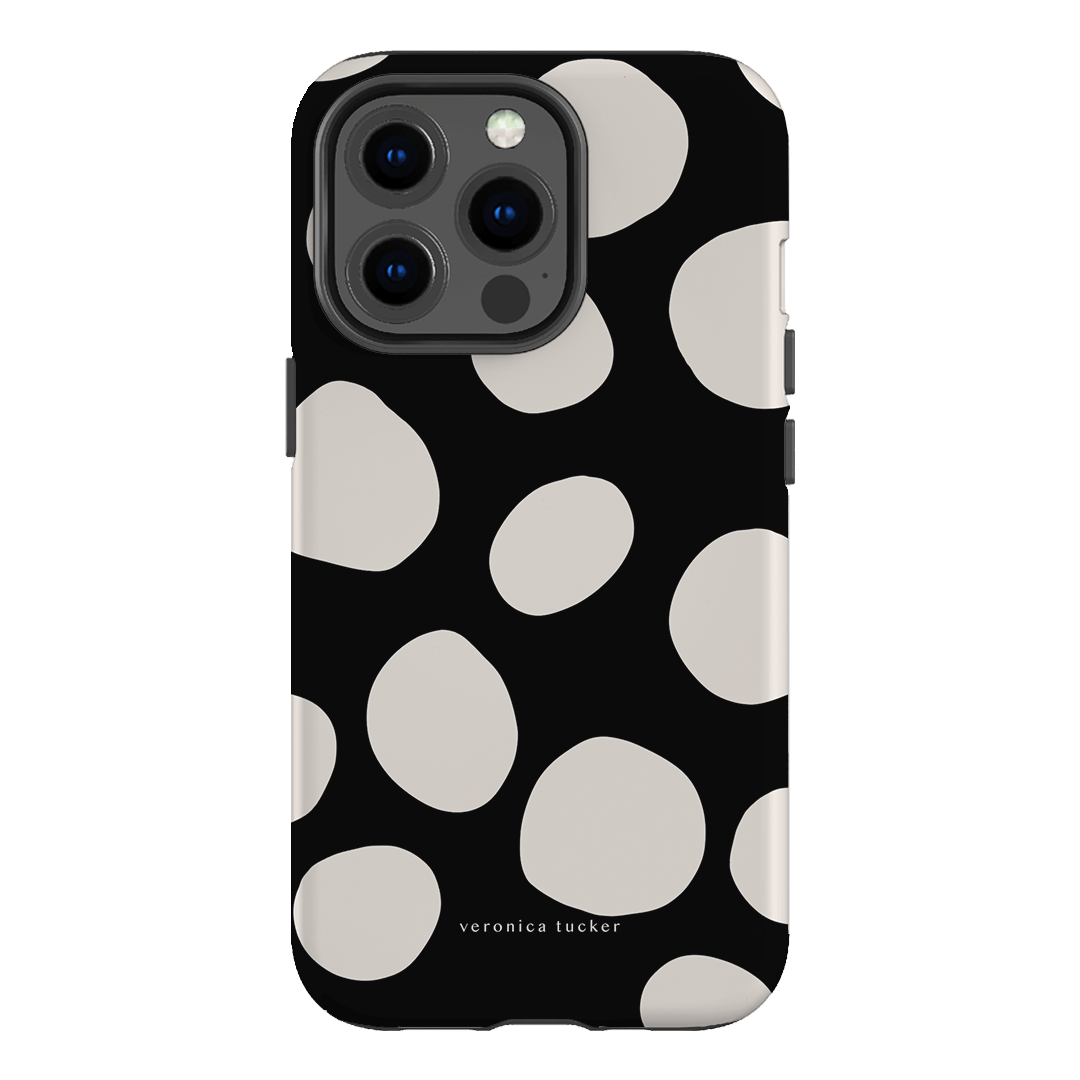 Pebbles Noir Printed Phone Cases iPhone 13 Pro / Armoured by Veronica Tucker - The Dairy
