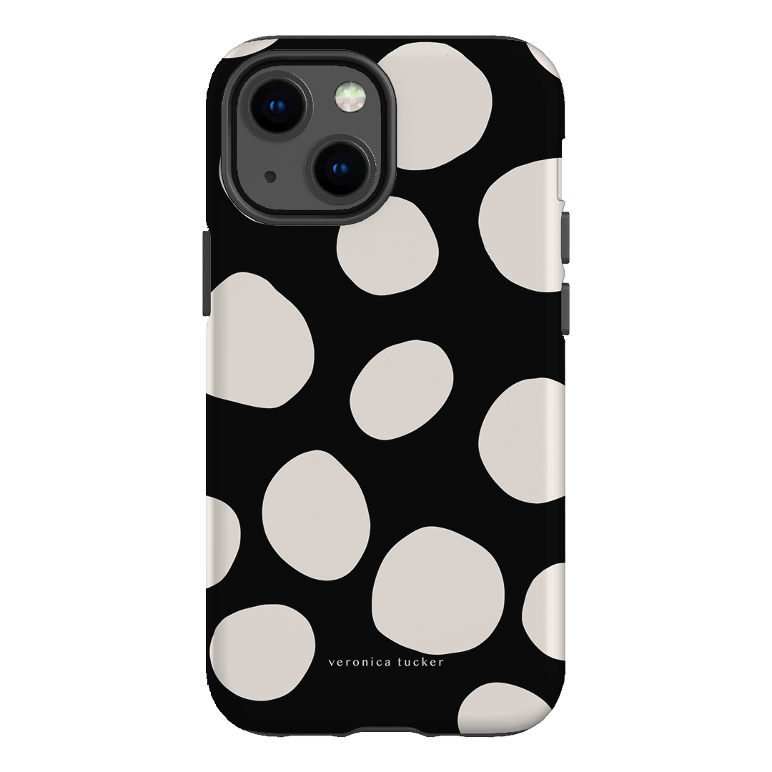 Pebbles Noir Printed Phone Cases iPhone 13 Mini / Armoured by Veronica Tucker - The Dairy
