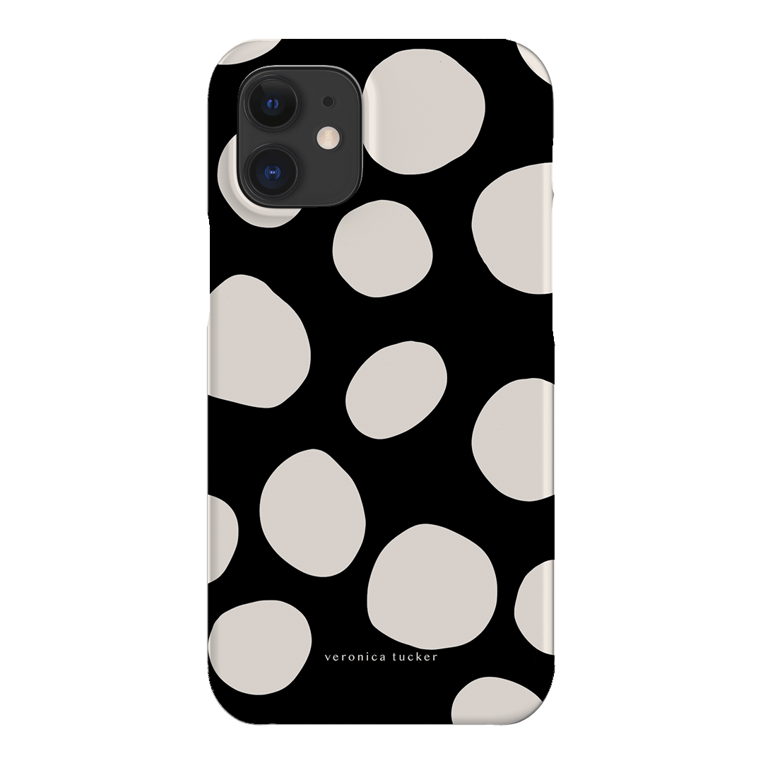 Pebbles Noir Printed Phone Cases iPhone 12 Mini / Snap by Veronica Tucker - The Dairy