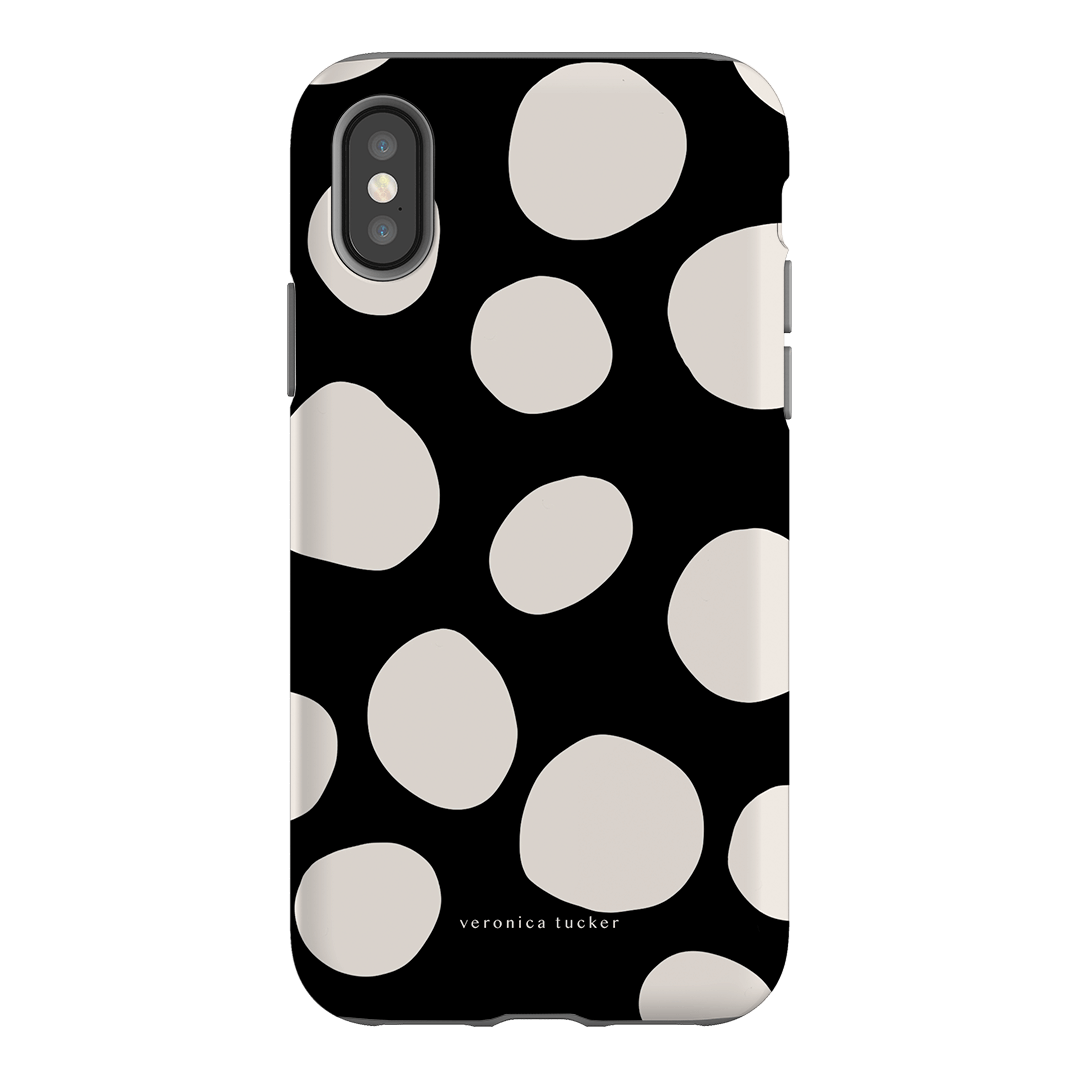 Pebbles Noir Printed Phone Cases iPhone XS / Armoured by Veronica Tucker - The Dairy