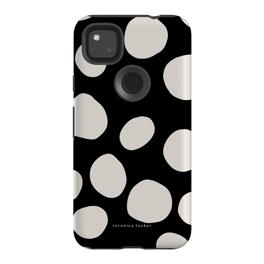 Pebbles Noir Printed Phone Cases Google Pixel 4A 4G / Armoured by Veronica Tucker - The Dairy